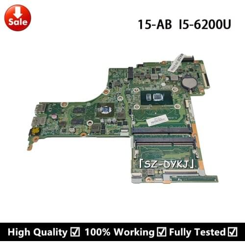 For HP Pavilion Notebook 15-AB 15T-AB 15-AB528TX Main board 836094-001 836094-501 DAX1BDMB6F0 with i5-6200u Laptop motherboard