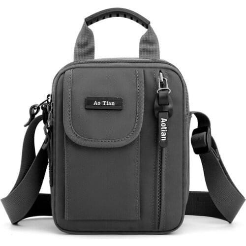 Men Shoulder Bag 2021 Trend Outdoor Waterproof Riding Sport Cross Body Bag Male Phone Wallet Casual Portable Teens Handbag Gray