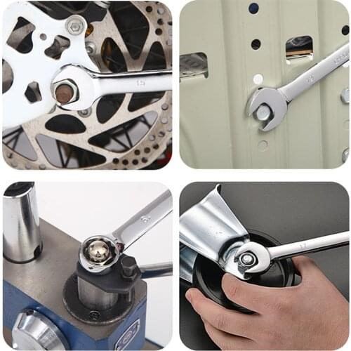 1pcs Ratchet Spanner Combination Wrench Set of Keys Ratchet Ring Wrench Flexible Double Head Car Repair Dual-use Hand Tools