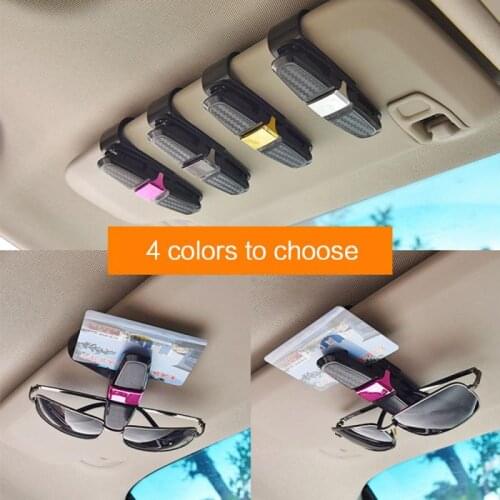 New Car Accessories Interior Car Glasses Case Auto Sun Visor Glasses Holder Sunglasses Clip Card Holder Eyeglasses Accessories