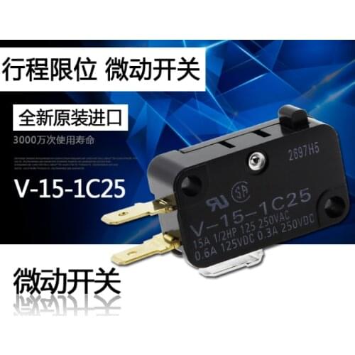 5PCS Original Omron stroke limit micro switch V-152-1C25 V-153-1C25 V-154-1C25 V-155-1C25 V-156-1C25 V-15-1A5 V-15-1C25
