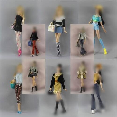 30cm Doll Dress Fashion Clothes handmade outfit For Barbie Doll Accessories Baby Toys Best Girl' Gift