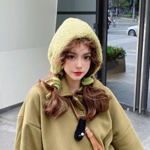 Plush Hat, Womens Autumn Winter Korean Version, All Kinds Of Fashionable Baotou, Sweet Lovely, Warm and Velvet Earmuff