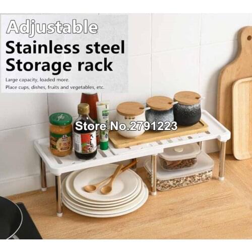 Home Closet Organizer Storage Shelf for Kitchen Rack Space Saving Wardrobe Decorative Shelves Cabinet Holders
