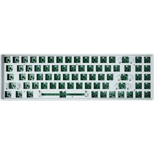 Tom72 2.4g BT Type-c RGB Mechanical Keyboard DIY Kits Hot Swap PCB Aluminum Plate Custom Stabilizer 2000Ahm Battery Plastic Case