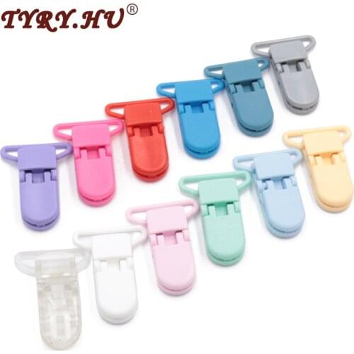 TYRY.HU 5Pcs Multifunction Pacifier Clip Holder Baby Teether Chain Feeding Accessories Non-Toxic Baby Can Chew 25mmTail diameter