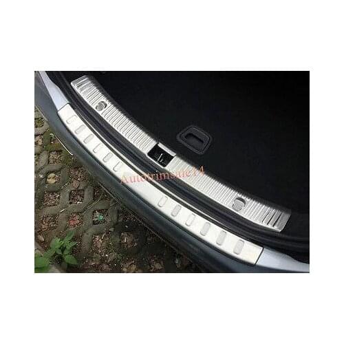 Inner & Outer Rear Bumper Guard Sill Plate Trim For Benz E-Class W213 2016 2017