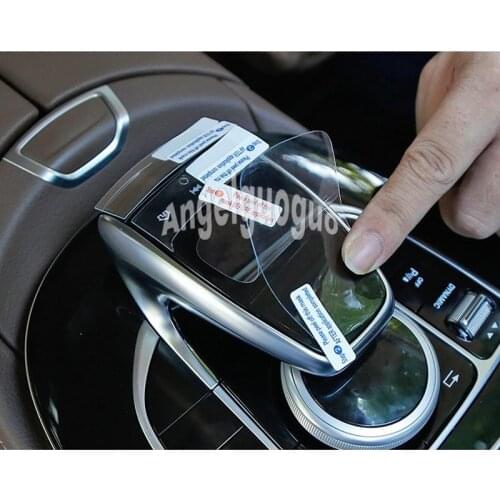 3pcs Car Center Console Handwriting Mouse Touch Screen Membrane Protective Film Fit for Mercedes Benz C/E/S/V/GLC/GLE Class