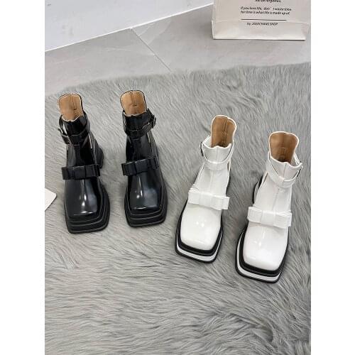 Womens Boots Autumn Luxury Designer Shoes Clogs Platform Boots-Women Flat Heel Rock Fashion Ladies Rubber Med Ankle Summer 2021