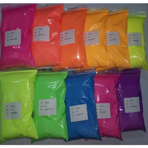 1KG Neon Acrylic Fluorescent Powder Dust Pigment -UV Light Growing Manicure Carving/Extending/Dipping Nail Dust Powder Glitter