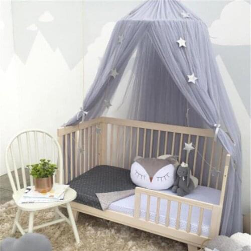 1Pc Nordic Kid Baby Polyester Bed Canopy Upper Crown Ornament Round Dome Hanging Mosquito Net Tent Bedroom Decor