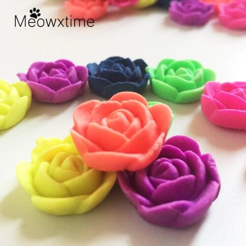 10pcs/lot Multi Colors Of Rose shape Crystal Soil Gels Growing Up In Water Magic Grow Animal Toys