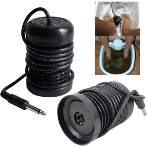 2Pcs/set Detox Foot Bath Arrays Round Stainless Steel Array Aqua Spa Foot Care Tool Ionic Cleanse Ion Remove Pain Massager