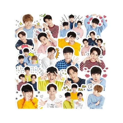 20PCS EXO Paper Stickers Crafts And Scrapbooking book Decorative sticker DIY Stationery