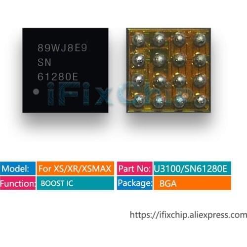 20pcs/lot 100% New U3100/SN61280E For iphone XS/XR/XS MAX Power supply Boost IC Chip