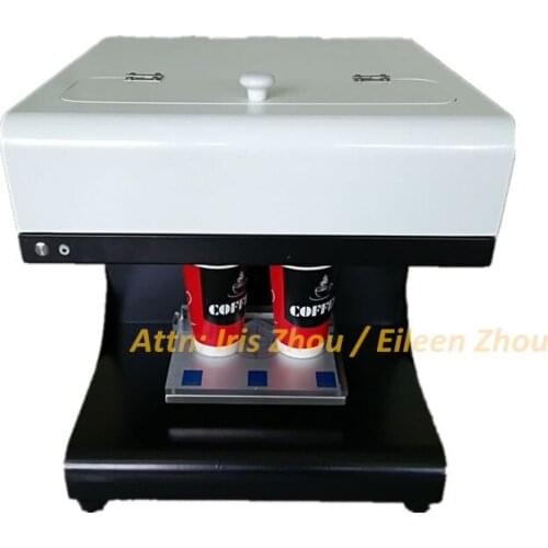 2018 new design edible food cake bread chocolate coffee 3D printer with 2 cups each time
