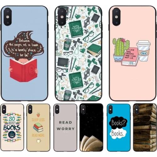 Yinuoda book reading Shell Phone Case for iphone 11 12 Pro Max X XS MAX 6 6s 7 8 plus 5 5S 5SE XR SE2020