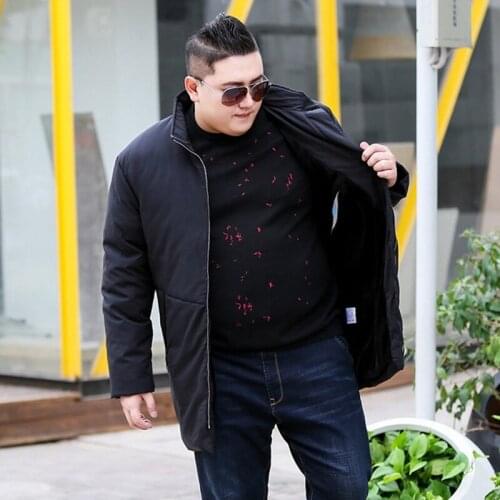 Long section XL mens down jacket plus velvet lining loose male Winter coat 9XL 10XL 11XL