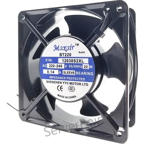 FOR Maxair BT220 12038S2XL 220-240V 0.14A 22W 12cm