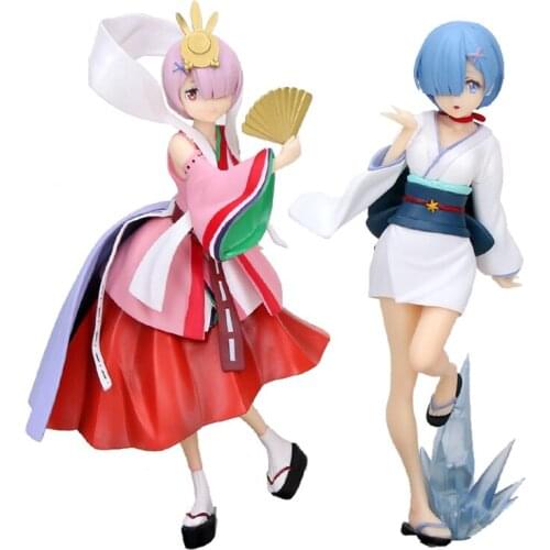 Anime Re Life In A Different World From Zero Ramu Nightingale Yuki Onna PVC Action Figure Collectible Model doll toy 23cm