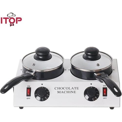 ITOP Electric Chocolate Cheese Melting Machine Ceramic Non-Stick Pot Chocolate Tempering Cylinder Melter Pan Ship From Germany