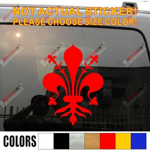 Coat of Arms of Florence Firenze Italy Decal Sticker Car Vinyl pick size color no bkgrd
