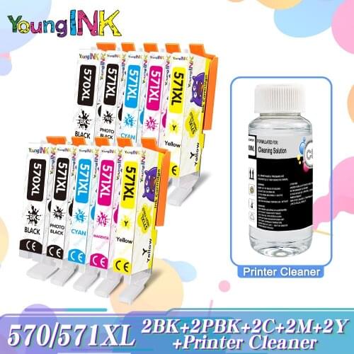 1-4 Set For Canon PGI 570 CLI 571 XL Ink Cartridge For Pixma MG5750 MG5751MG5752 MG5753 MG6850 MG7750 MG6853 MG7753