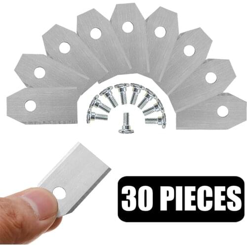 30Pcs Trimmer Blade Lawn Mower Grass Replacement Trimmer Cutter Piece For Gardena Robotic Lawnmower