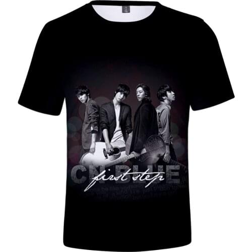 Kpop Fashion CNBLUE Summer 3d T Shirts Men Women T-shirt Short Sleeve Sport 3D T-shirts Tee Shirt Sweatshirt Tops Plus Size 4XL
