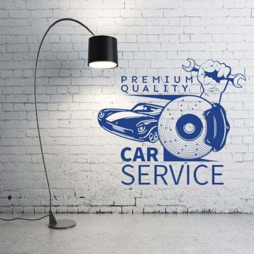 Best Selling Great Quality Car Service Wall Sticker Decal Car Service Sticker Wall Decoration C3010