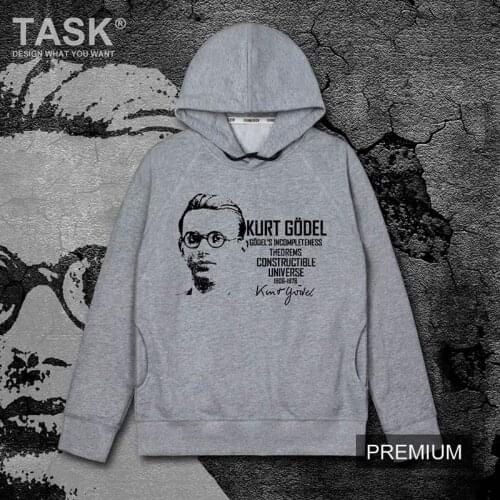 Celebrity Kurt Godel United States Mathematician Logician philosopher printed casual hooded sweater mens hipster Tracksuit tide