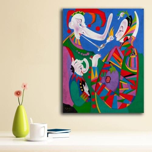 Large size wall art Mihail Chemiakin Venetian Carnival VII, 1990 Canvas Painting For Living Room Home Decoration Oil Painting