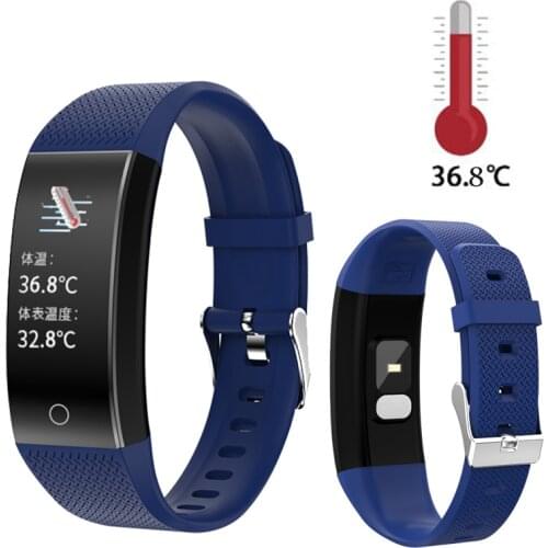 New bluetooth QW18T Smart Watch IOS/Android Men Women waterproof Smartwatch Intelligent Body temperature test Sport Watch PK E66