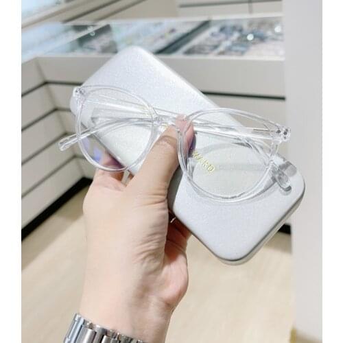 2021 New Transparent Computer Glasses Frame Women Men Anti Blue Light Round Eyewear Blocking Glasses Optical Spectacle Eyeglass