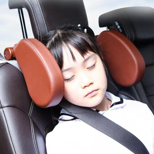 Car Seat Pillow 180 Degree Rotation Soft Neck Support Headrest Travel Sleeping Cushion For Kids Adults