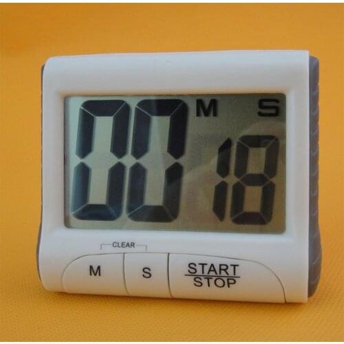 Portable Digital Countdown Timer Clock Large LCD Screen Alarm for Kitchen Cook