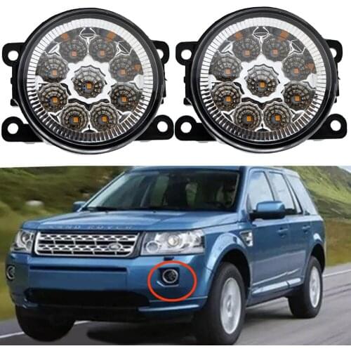 2pcs Fog Light For Land Rover Freelander 2 LR2 2006-2014 Car Front bumper fog lamp Foglights