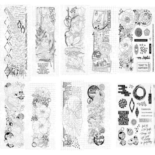 2021 NEW transparent Clear Silicone Stamp/Seal for DIY scrapbooking/photo album Decorative clear stamp sheets B0952