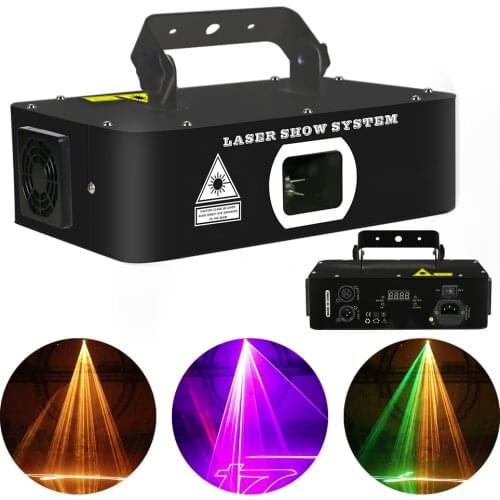 600 MW 1W 1.5W 2W 3W RGB Laser Light 256 Patterns led Animation Laser Scanner DMX512 Music DJ Disco Outdoor Bar Laser Projector