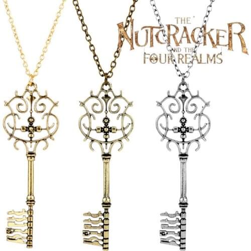 The Nutcracker and The Four Realms Necklace Women Choker Key Cosplay Prop Pendants Necklaces Fashion Jewelry kolye