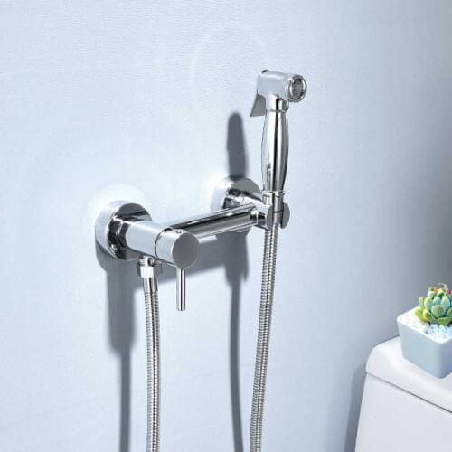 Black steaks tap mixer tap bidet mixed hygienic shower hot and cold single portable spray hole