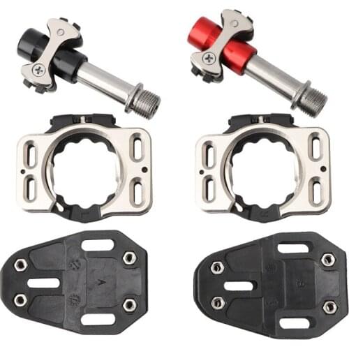 Road Bicycle Titanium Alloy Ultra Light 3 Bearings Pedal Cycling Self-locking Pedals with Cleat Iamok Bike Parts