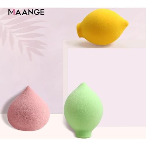 Super Cute!3Pc Simulation Fruit Makeup Sponge Powder Puff Foundation Concealer Makeup Egg Powder Cake Cosmetic Tools