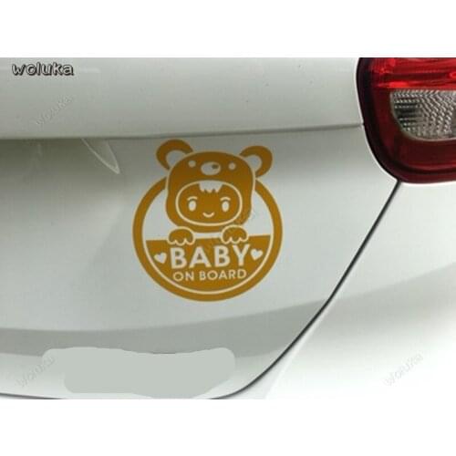 Reflective stickers Baby on board Car sticker Car decoration with different colors Practical CD50 Q04