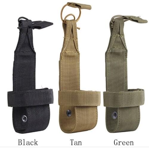 Outdoor Sports Bottle Bag Tactical Military Durable Elastic Water Bottle Bag Camping Nylon Webbing Leisure Water Bottle Cove
