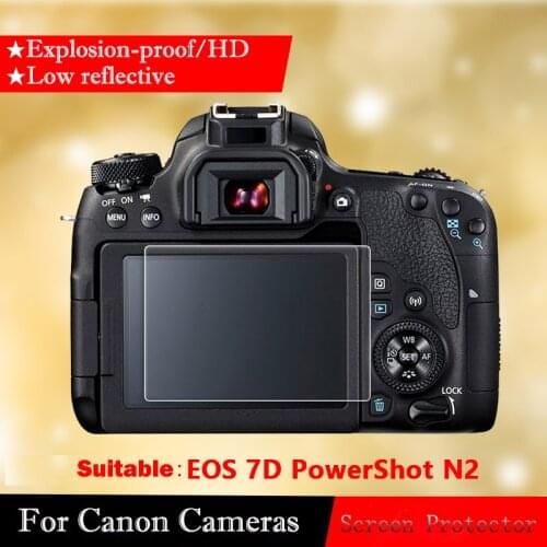 Tempered Glass Screen Protector For Canon EOS 7D film PowerShot N2 camera film steel film SLR screen HD protective film