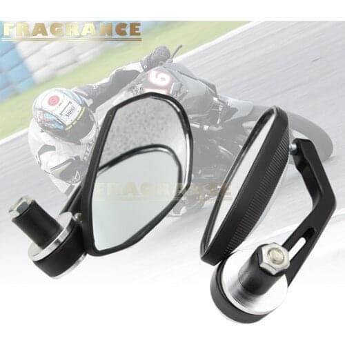 Universal Pair 7/8" 22mm Aluminum Motorcycle Handlebar Bar Side End Rear View Mirrors for yamaha FZ-09 FZ1 fz6 fz8 PCX R1M