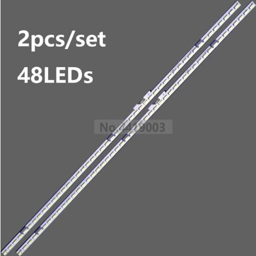 1set=2pcs LED Backlight strip 48 Lamp for L75M5-AB MI75TV 02E750316000-X3-L/R GBN01-0213A-P1