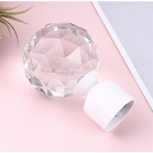 1Pc Curtain Rod Head Plug Curtain Rod Fittings Ball Creative Curtain Rod Ends White