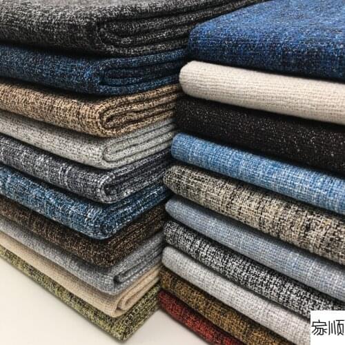 148cm*100cm Thick Solid Color High-end Sofa Fabric Coarse Linen Cotton Linen Curtains Pillows DIY Soft Bag Backgrounds Fabric